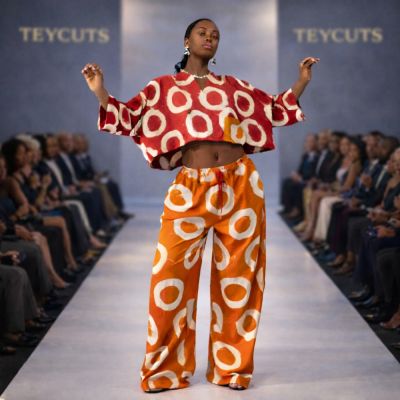 Handmade Patterned Wide Leg Pants