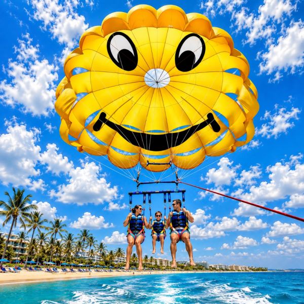 Family Parasailing Adventure Up to 3 People Safe U